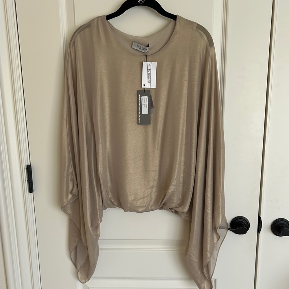 Lola & Sophie Metallic Gold Top